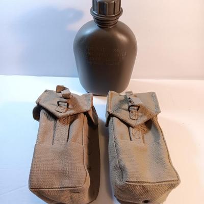 Military canteen with two magazine pouches 1968