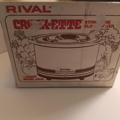 Gourmet coffee mill and Rival Crock-ette stoneware slow cooker Great for dips!