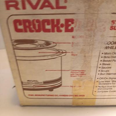 Gourmet coffee mill and Rival Crock-ette stoneware slow cooker Great for dips!