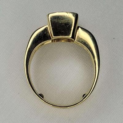 Yellow Synthetic Stone Ring