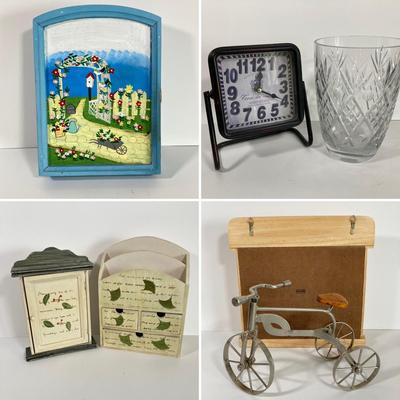 LOT 48D: Home Decor Collection - Wooden Key / Mail Holders and More