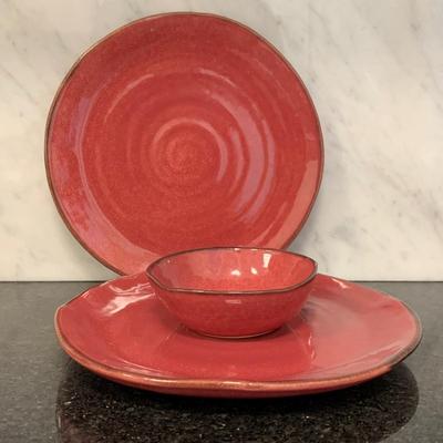 LOT 58K: Set of 6 Vallauris Terracotta Bowls with Italian Made Dishware & More
