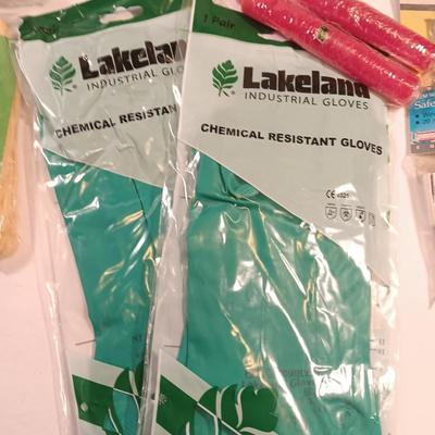 Survival gear - Chemical gloves - candles - flashlights - waterproof Hurricane matches and more