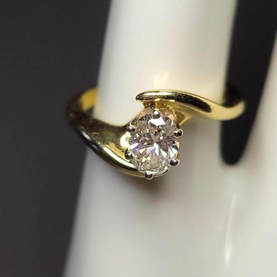 Vintage Oval Diamond Ring