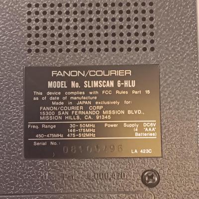 vintage Fanon / Courier Slim Scan scanner model SLIMSCAN 6-HLU with case and power supply