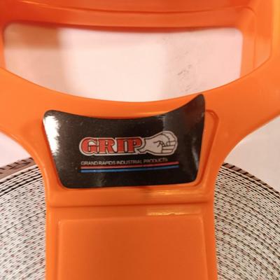 GRIP fabric tape measure with fiberglass handled 3.3 LB sledge hammer.