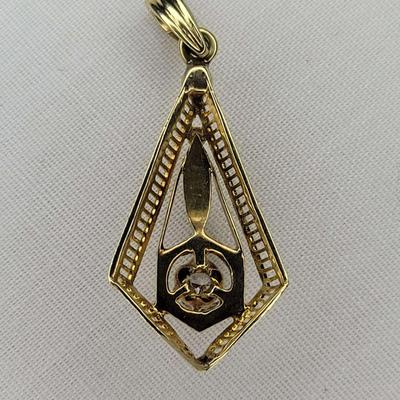 Filigree Diamond Pendant