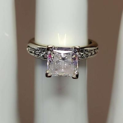 Princess Cut CZ Ring
