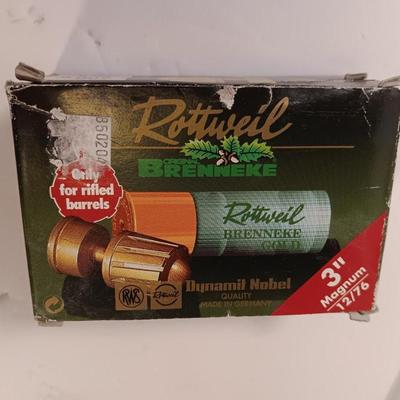Rottweil Brenneke 3" Magnum 12/76 for rifled barrels 3" Chambres
