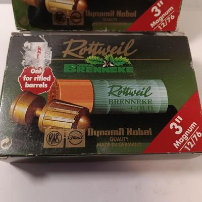 Rottweil Brenneke 3" Magnum 12/76 for rifled barrels 3" Chambres