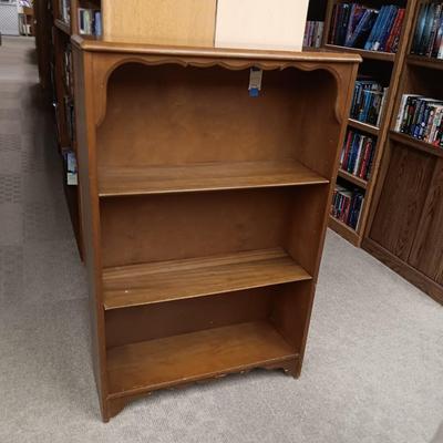 3 TIER BOOKCASE WITH ADJUSTABLE SHELVES