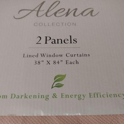 Room Darkening Curtain Panels- 4 Pieces- Each Measures Approx 38