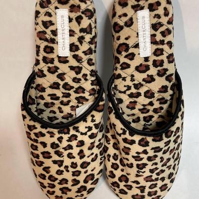 New without tag condition Leopard Slippers by Charter Club size L 9-10