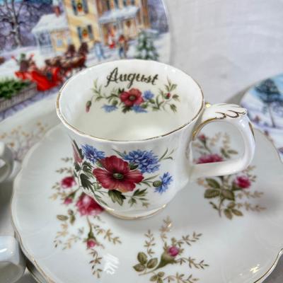Franciscan drinking glasses, coffee cups, desert plates