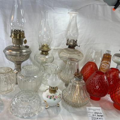 Oil Lamps and red chimneys