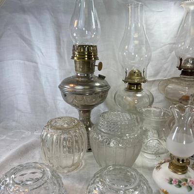 Oil Lamps and red chimneys