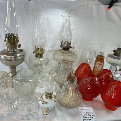 Oil Lamps and red chimneys