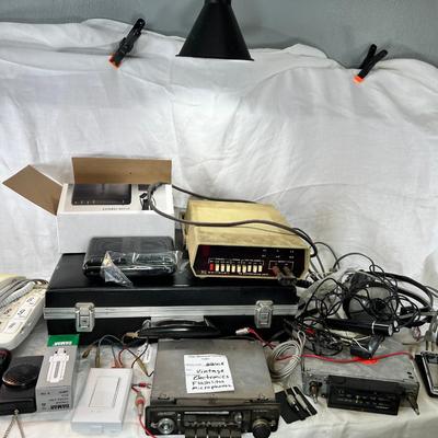 Vintage tape decks, meters, electronics, Flashlites