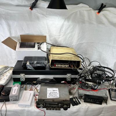 Vintage tape decks, meters, electronics, Flashlites