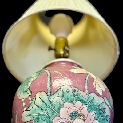 Small Porcelain Floral Lamp