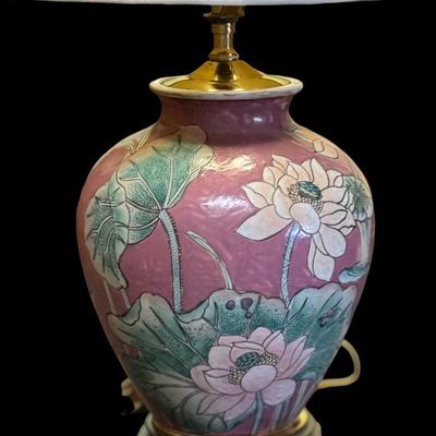 Small Porcelain Floral Lamp