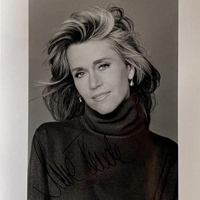 Jane Fonda signed photo