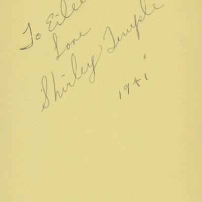 Shirley Temple signed note. GFA Authenticated