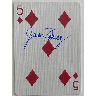 signed playing card