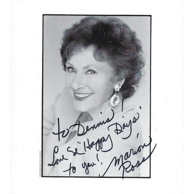 Happy Days Marion Ross signed photo