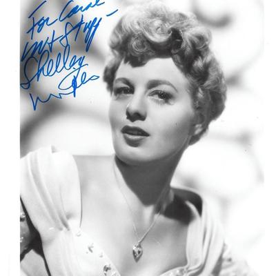 Shelley Winters signed photo