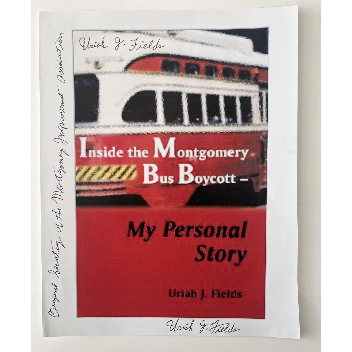 Author Civil Rights Boycott Uriah J. Fields signed photo | EstateSales.org
