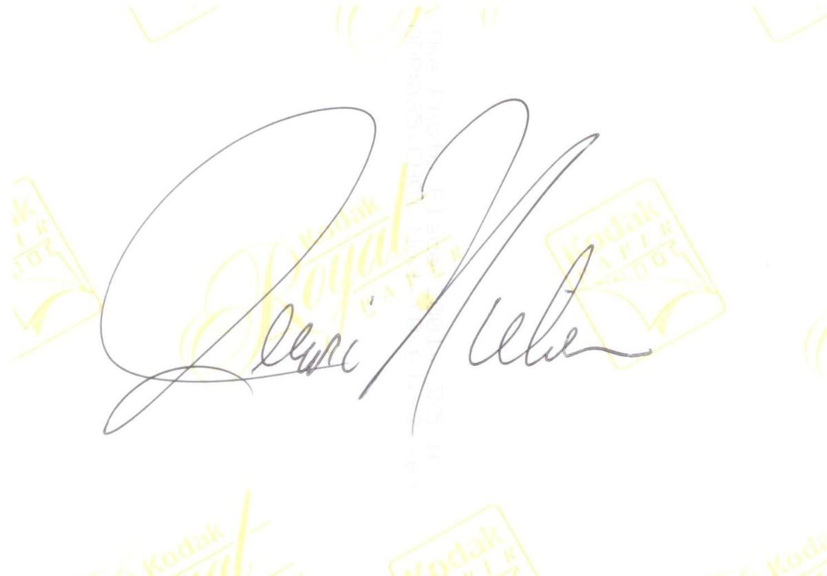 Dr. Jerri Nielsen signed Antarctica photo