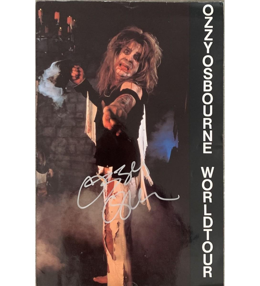 ozzy osbourne signed photo