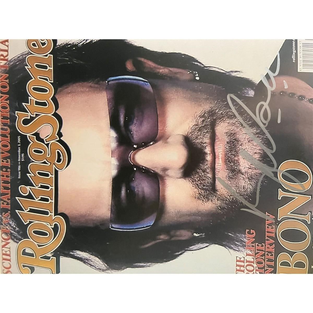 BONO U-2 signed autographed photo COA Hologram main image 1