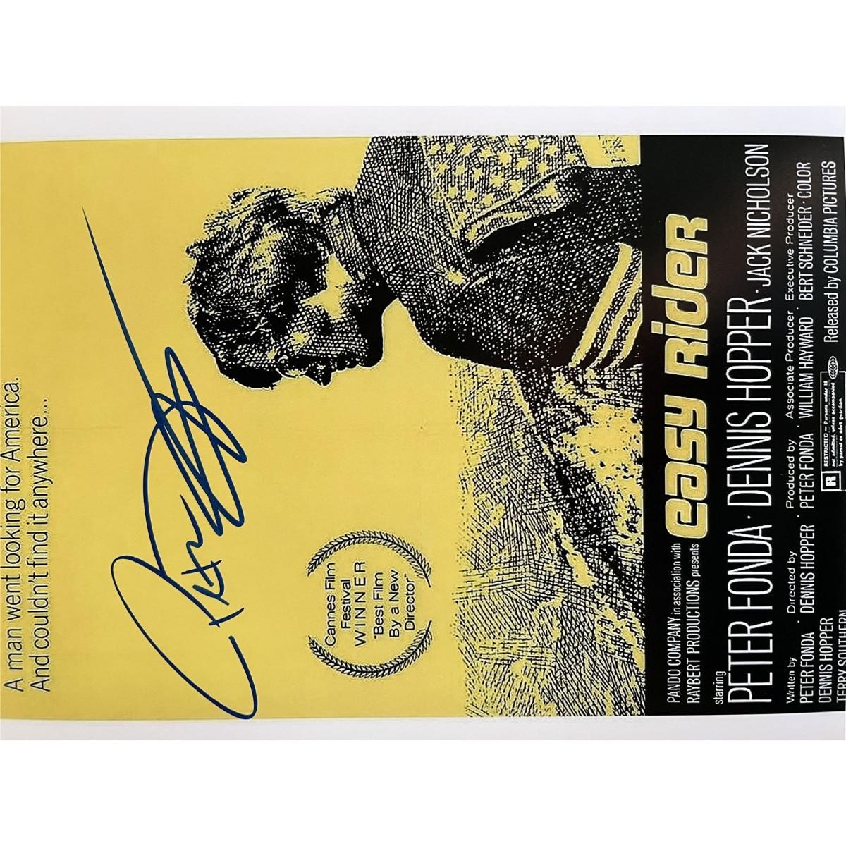 Easy Rider Peter Fonda signed movie photo | EstateSales.org