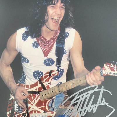 Eddie Van Halen signed photo
