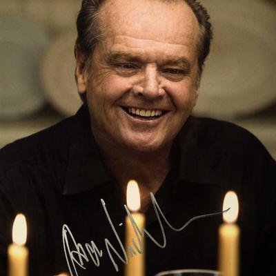 Jack Nicholson signed portrait photo 