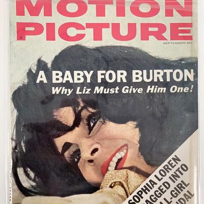 Motion Picture Magazine September 1963 Liz Taylor Cover