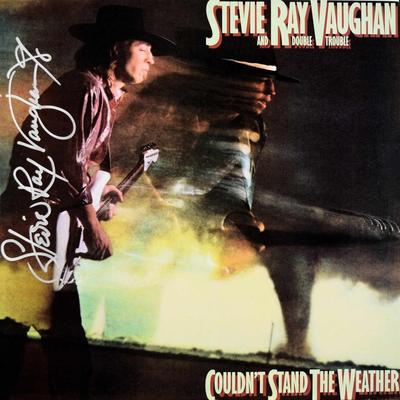 Stevie Ray Vaughan Couldnâ€™t Stand The Weather signed album