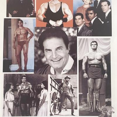 Peter Lupus signed photo collage