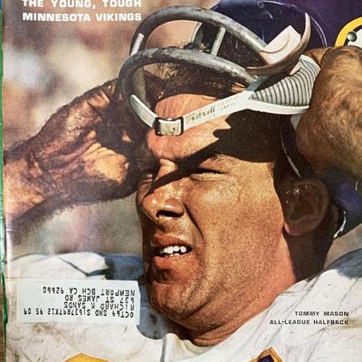 Sports Illustrated Magazine 1964 Tommy Mason Issue