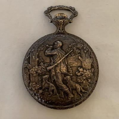 Trenton Watch Co. & Sears Hunter & Dogs Pocket Watches (P-HS)