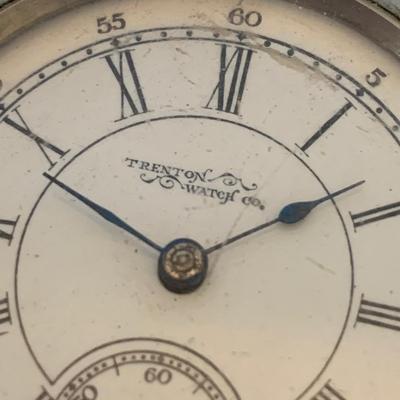 Trenton Watch Co. & Sears Hunter & Dogs Pocket Watches (P-HS)