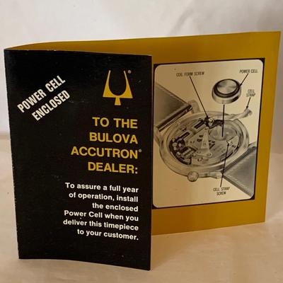 Accutron by Bulova Series 218 Date Model with 14K Gold Case & Original Box (P-HS)