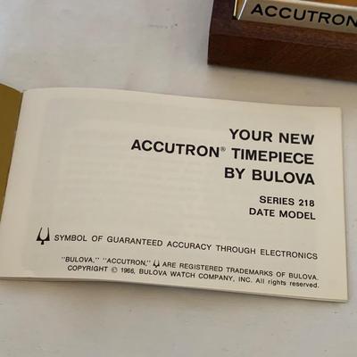 Accutron by Bulova Series 218 Date Model with 14K Gold Case & Original Box (P-HS)