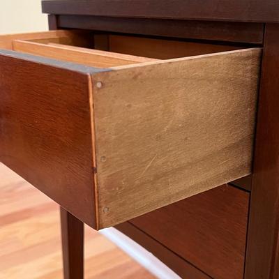 Solid Wood Mahogany Sewing Cabinet