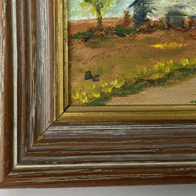  NEW MEXICO ARTIST BETTY CORMIN MINIATURE OIL PAINTING 