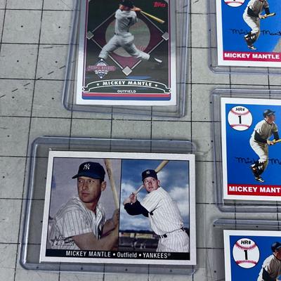 Mickey Mantle CARDS (5) HARD SLEEVES 