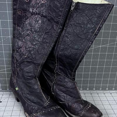 Hand Tooled Leather Boots 