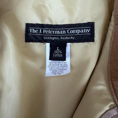 J. Peterman Company CANVAS Horse Riding Jacket 